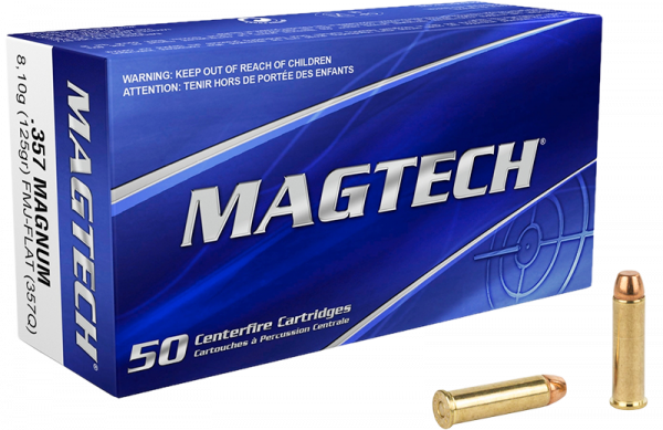 Magtech Standard .357 Mag FMJ Flat 125 grs Revolverpatronen