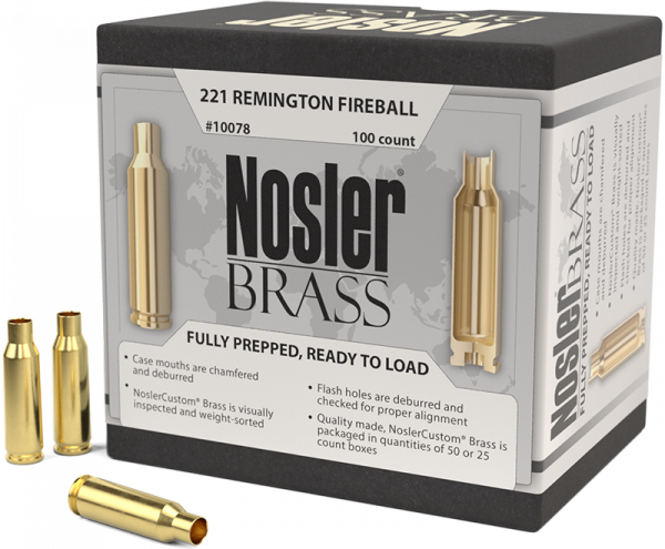 Nosler Premium Brass .221 Rem Fireball Langwaffen Hülsen