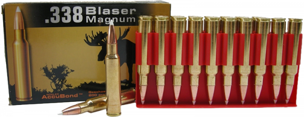Blaser Magnum .338 Blaser Mag Nosler Accubond 200 grs Büchsenpatronen