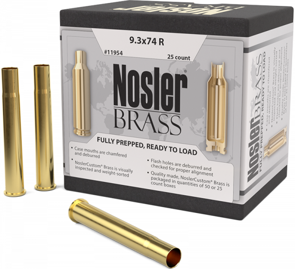 Nosler Premium Brass 9,3x74 R Langwaffen Hülsen