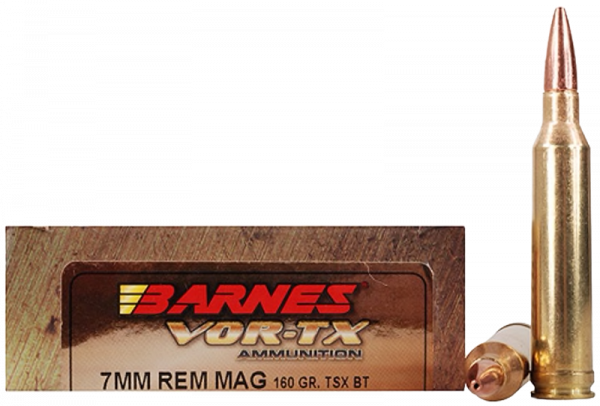 Barnes VOR-TX 7mm Rem Mag TSX 160 grs Büchsenpatronen