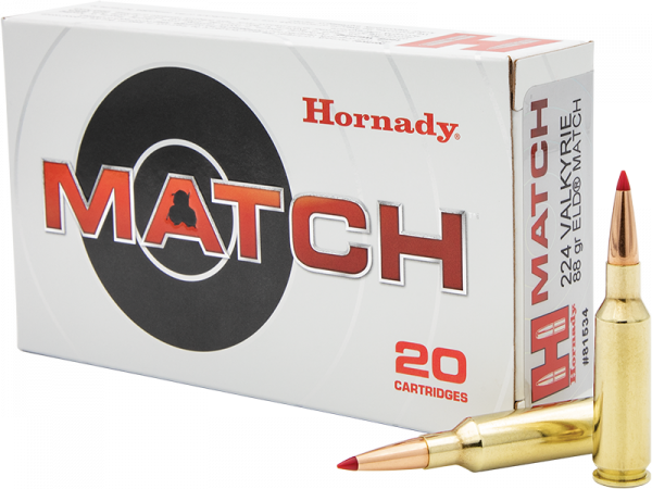 Hornady Match .224 Valkyrie ELD Match 88 grs Bchsenpatronen