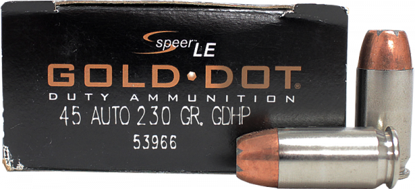 Speer LE Gold Dot Duty .45 ACP Speer Gold Dot HP 230 grs Pistolenpatronen