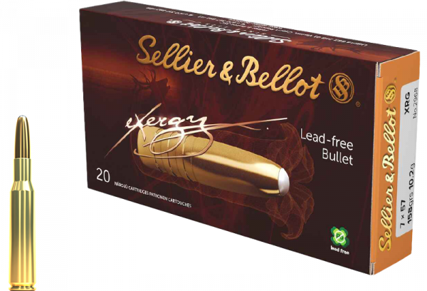 Sellier & Bellot eXergy 7x57 XRG 158 grs Büchsenpatronen