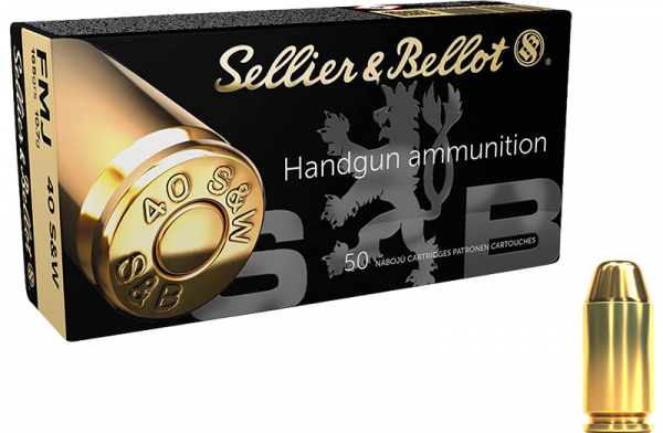 Sellier & Bellot Standard .40 S&W FMJ Flat 165 grs Pistolenpatronen