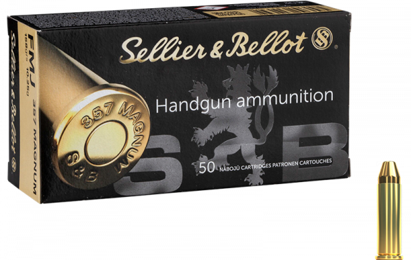 Sellier & Bellot Standard .357 Mag FMJ Flat 158 grs Revolverpatronen