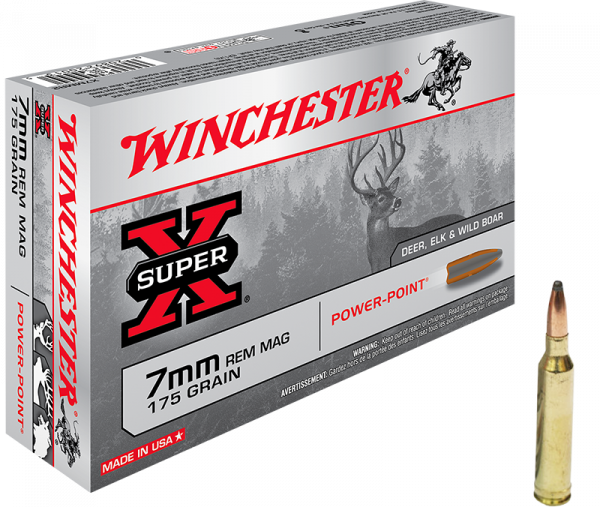 Winchester Super X 7mm Rem Mag Winchester Power Point 175 grs Büchsenpatronen