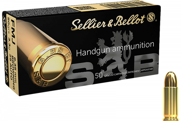 Sellier & Bellot Standard 6,35mm Browning (.25 ACP) FMJ 50 grs Pistolenpatronen