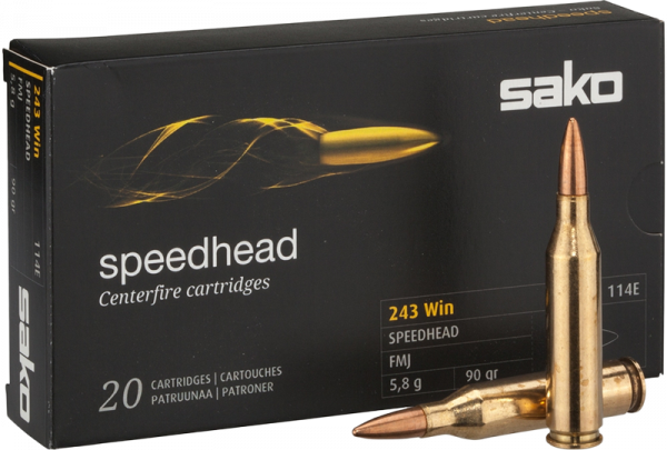 Sako Speedhead .243 Win 90 grs Büchsenpatronen