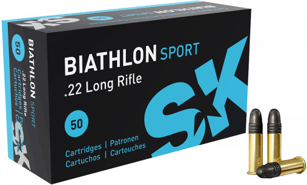 SK Biathlon Sport .22 LR LRN 40 grs Kleinkaliberpatronen 