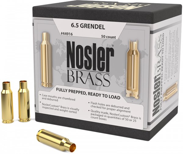 Nosler Premium Brass 6,5mm Grendel Langwaffen Hülsen