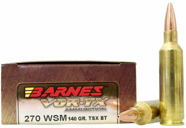 Barnes VOR-TX .270 WSM TSX 140 grs Büchsenpatronen