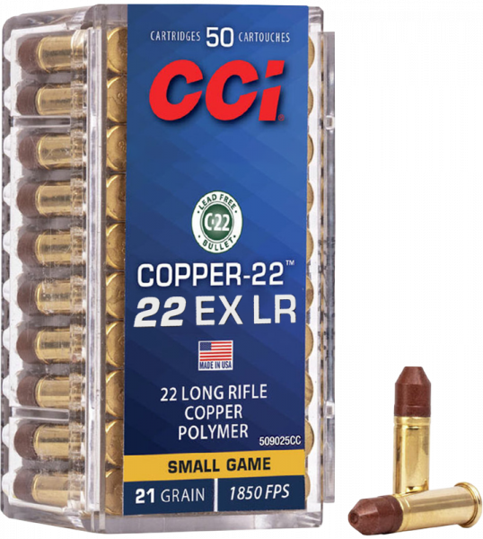 CCI Copper-22 .22 EX LR HP 21 grs Kleinkaliberpatronen