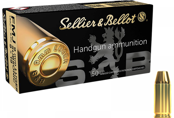 Sellier & Bellot Standard 9mm Luger (9x19) FMJ Flat 140 grs Pistolenpatronen