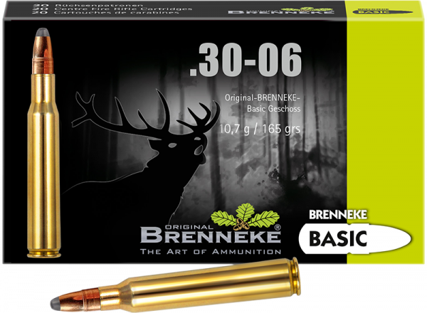 Brenneke BASIC .30-06 Springfield 165 grs Büchsenpatronen