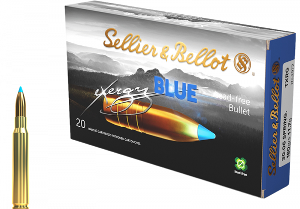 Sellier & Bellot eXergy Blue .30-06 Springfield TXRG 180 grs Büchsenpatronen