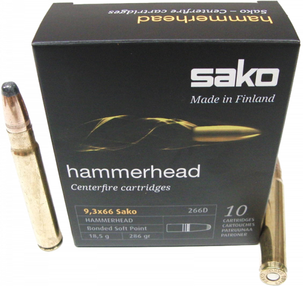 Sako Hammerhead 9,3x66 Sako 286 grs Büchsenpatronen