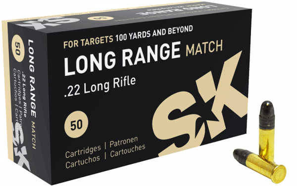SK Long Range Match .22 LR LRN 40 grs Kleinkaliberpatronen