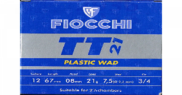 Fiocchi TT Two Trap 21 12/67 21 gr Schrotpatronen