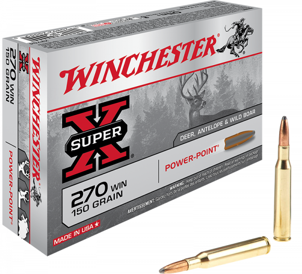 Winchester Super X .270 Win Winchester Power Point 150 grs Büchsenpatronen