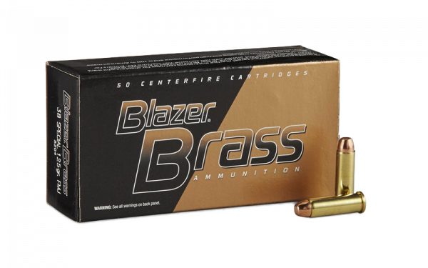 Blazer Brass .38 Special FMJ 125grs Revolverpatronen