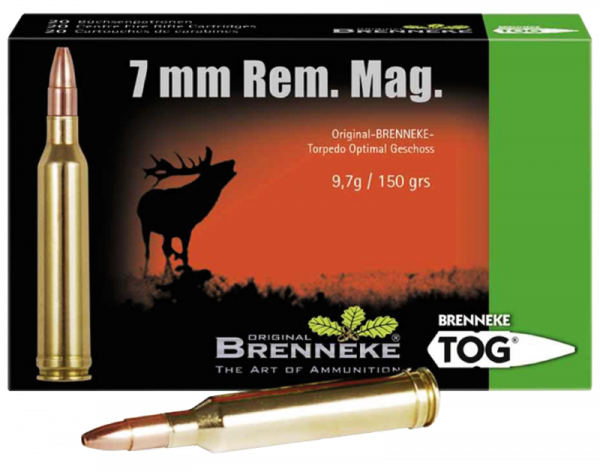 Brenneke 7mm Rem Mag TOG 150 grs Büchsenpatronen