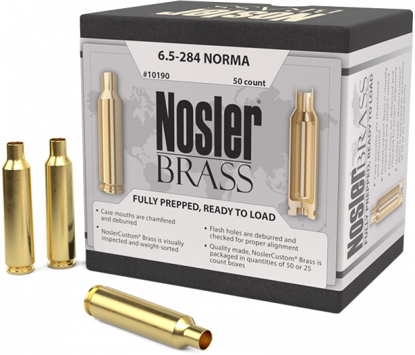 Nosler Premium Brass 6,5mm - 284 Norma Langwaffen Hülsen