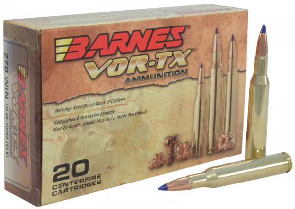 Barnes VOR-TX .270 Win TTSX 130 grs Büchsenpatronen