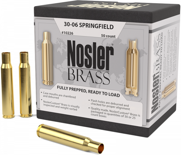 Nosler Premium Brass .30-06 Springfield Langwaffen Hülsen