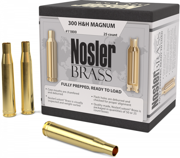 Nosler Premium Brass .300 H&H Mag Langwaffen Hülsen