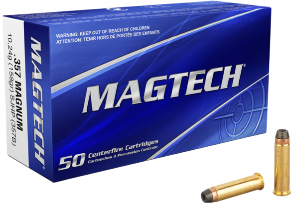 Magtech Standard .357 Mag SJHP 158 grs Revolverpatronen