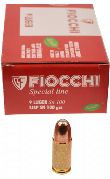 Fiocchi Specials 9mm Luger (9x19) SJSP 100 grs Pistolenpatronen