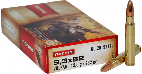 Norma Vulkan 9,3x62 232 grs Büchsenpatronen