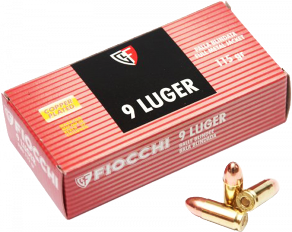 Fiocchi Classic 9mm Luger (9x19) TFMJ 115 grs Pistolenpatronen
