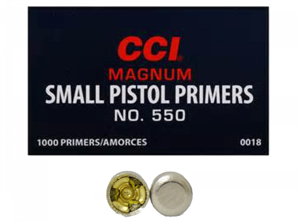 CCI 550 Magnum Small Pistol Zündhütchen