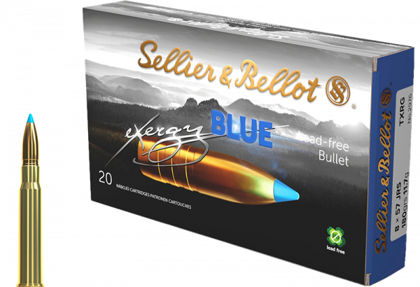 Sellier & Bellot eXergy Blue 8x57 IRS TXRG 180 grs Büchsenpatronen