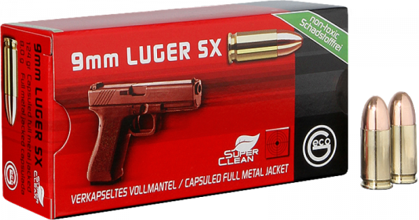 Geco Standard 9mm Luger (9x19) TFMJ 124 grs Pistolenpatronen