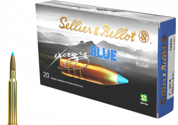 Sellier & Bellot eXergy Blue 7x65 R TXRG 150 grs Büchsenpatronen