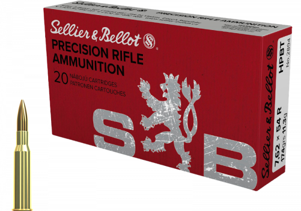 Sellier & Bellot Target Match 7,62x54 R BTHP 174 grs Büchsenpatronen