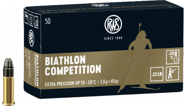 RWS Biathlon Competition .22 LR LRN 40 grs Kleinkaliberpatronen
