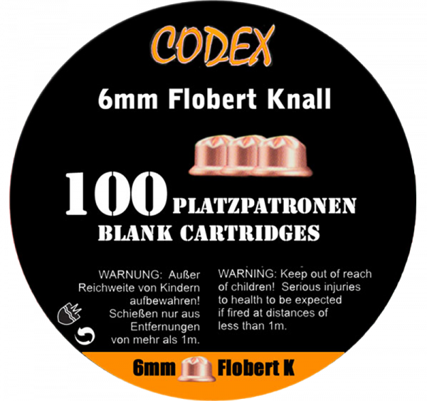 Codex 6mm Flobert P.A.K. Schreckschusspatronen