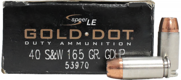 Speer LE Gold Dot Duty .40 S&W Speer Gold Dot HP 165 grs Pistolenpatronen