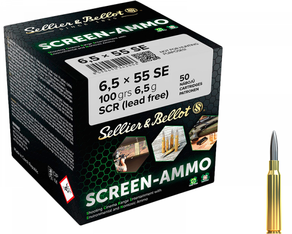 Sellier & Bellot Screen-Ammo 6,5x55 SE 100 grs Büchsenpatronen