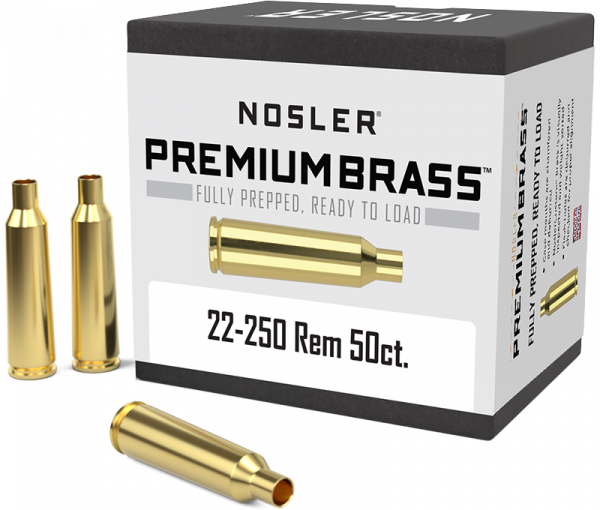 Nosler Premium Brass .22-250 Rem Langwaffen Hülsen