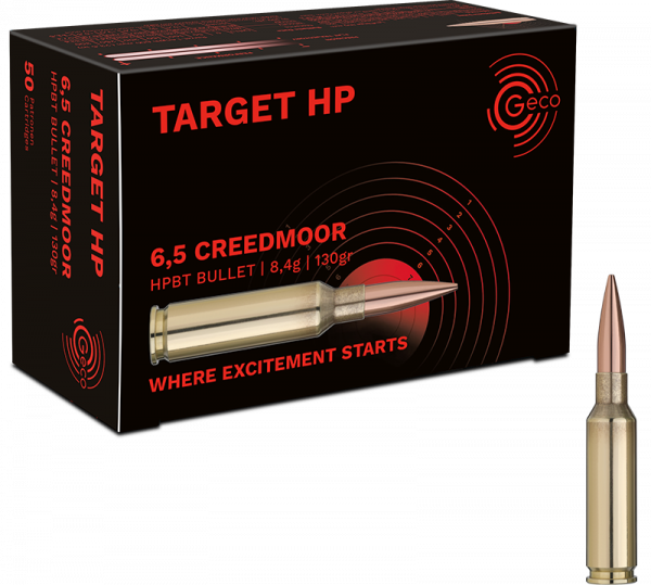 Geco Target HP 6,5mm Creedmoor BTHP 130 grs Büchsenpatronen