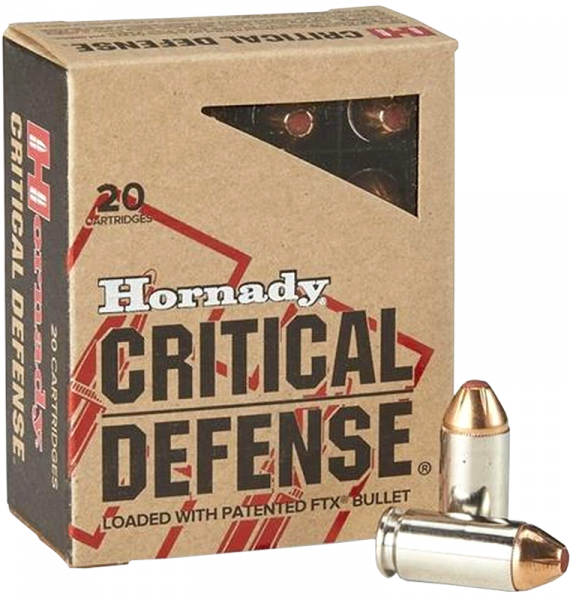 Hornady Critical Defense .40 S&W FTX 165 grs Pistolenpatronen