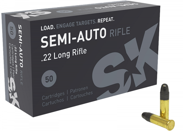 SK Semi-Auto Rifle .22 LR LRN 40 grs Kleinkaliberpatronen