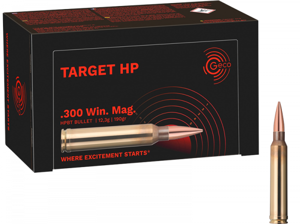 Geco Target HP .300 Win Mag BTHP 190 grs Büchsenpatronen