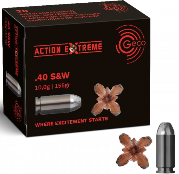 Geco Action Extreme .40 S&W GAE 155 grs Pistolenpatronen