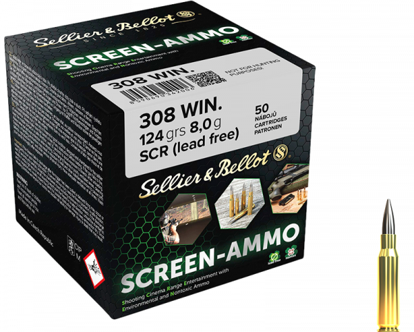 Sellier & Bellot Screen-Ammo .308 Win 124 grs Büchsenpatronen